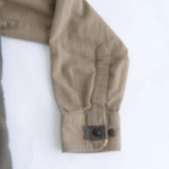 Cabela's Green & Tan Button Up with Fleece Liner & Hoodie Shirt – Large –  Reg - Picture 5 of 13